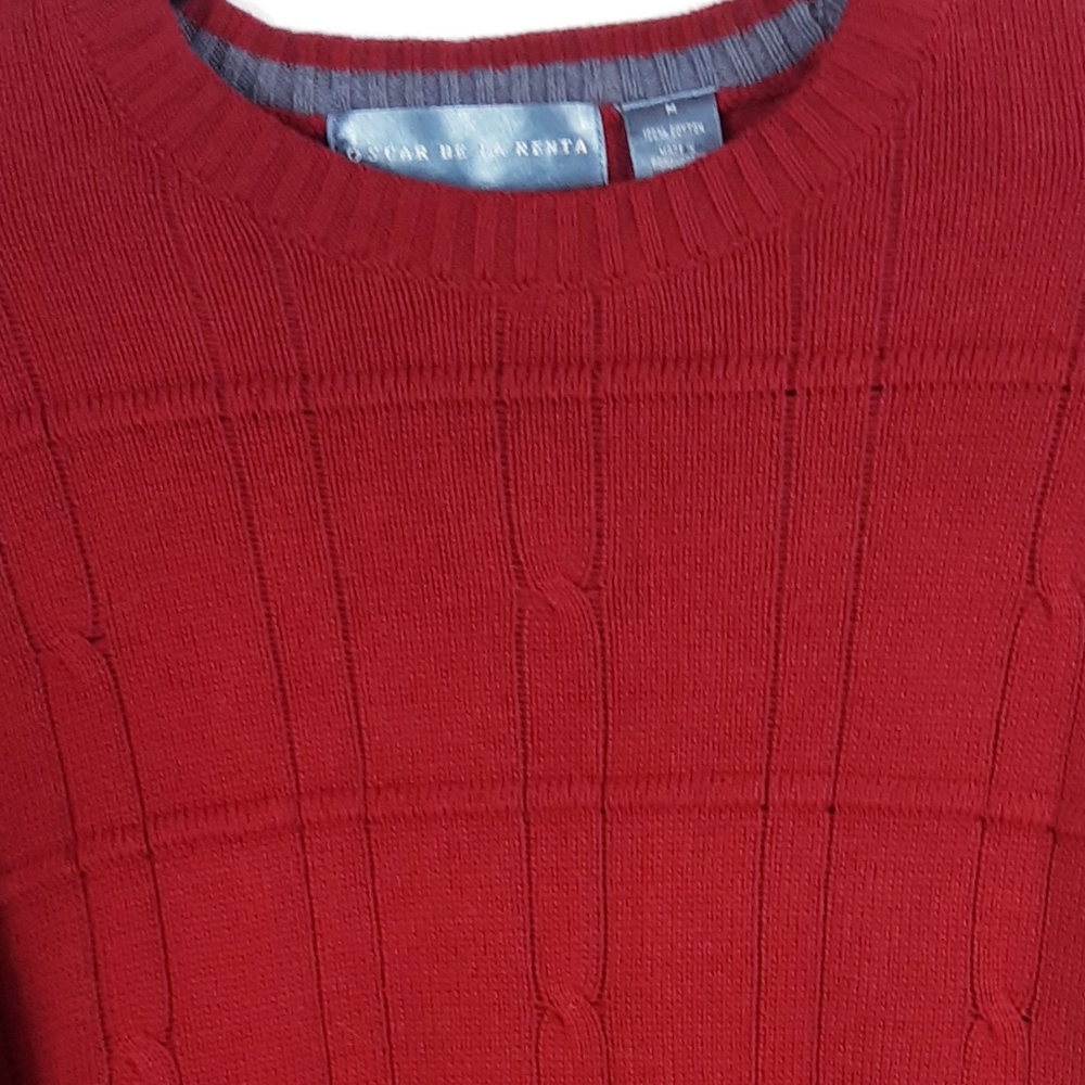 3/$18 Men's Oscar de la Renta Sweater Sz Med - Picture 3 of 8